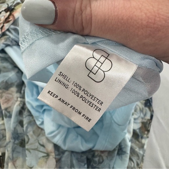 Baltic Born Amalfi Smocked Maxi Dress - Blue Floral Medium - Picture 7 of 7